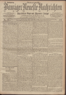 Danziger Neueste Nachrichten : unparteiisches Organ und allgemeiner Anzeiger 182/1902