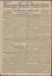 Danziger Neueste Nachrichten : unparteiisches Organ und allgemeiner Anzeiger 183/1902