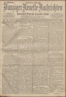 Danziger Neueste Nachrichten : unparteiisches Organ und allgemeiner Anzeiger 189/1902