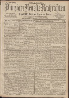 Danziger Neueste Nachrichten : unparteiisches Organ und allgemeiner Anzeiger 192/1902