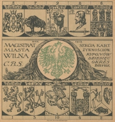 Magistrat Miasta Wilna C.B.S. : Sekcja Kart Żywnościowych : kupon&oacute;w dziesięć : okres drugi