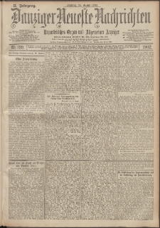 Danziger Neueste Nachrichten : unparteiisches Organ und allgemeiner Anzeiger 199/1902