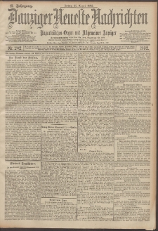Danziger Neueste Nachrichten : unparteiisches Organ und allgemeiner Anzeiger 202/1902