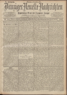 Danziger Neueste Nachrichten : unparteiisches Organ und allgemeiner Anzeiger 205/1902