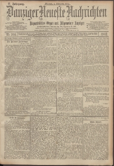 Danziger Neueste Nachrichten : unparteiisches Organ und allgemeiner Anzeiger 206/1902
