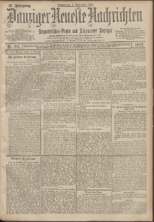 Danziger Neueste Nachrichten : unparteiisches Organ und allgemeiner Anzeiger 207/1902