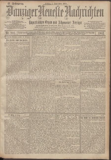 Danziger Neueste Nachrichten : unparteiisches Organ und allgemeiner Anzeiger 208/1902