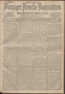 Danziger Neueste Nachrichten : unparteiisches Organ und allgemeiner Anzeiger 208/1902