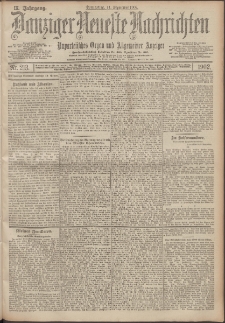 Danziger Neueste Nachrichten : unparteiisches Organ und allgemeiner Anzeiger 213/1902