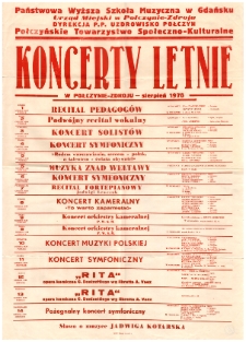 Koncerty letnie w Połczynie-Zdroju : sierpień 1978