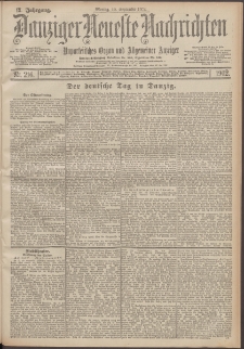 Danziger Neueste Nachrichten : unparteiisches Organ und allgemeiner Anzeiger 216/1902