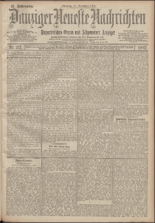 Danziger Neueste Nachrichten : unparteiisches Organ und allgemeiner Anzeiger 217/1902