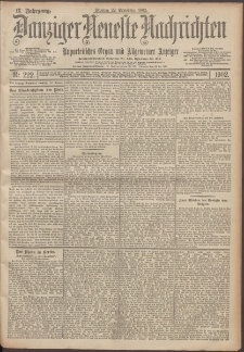 Danziger Neueste Nachrichten : unparteiisches Organ und allgemeiner Anzeiger 222/1902