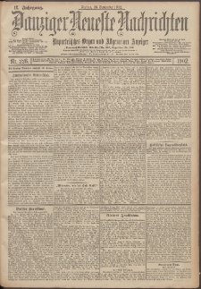 Danziger Neueste Nachrichten : unparteiisches Organ und allgemeiner Anzeiger 226/1902