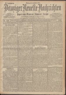 Danziger Neueste Nachrichten : unparteiisches Organ und allgemeiner Anzeiger 228/1902