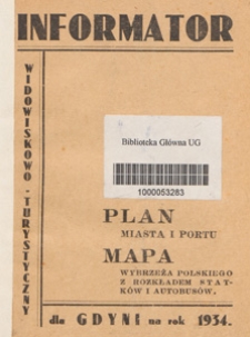 Gdynia i Wybrzeże : informator z planem miasta i portu i mapą Wybrzeża Polskiego