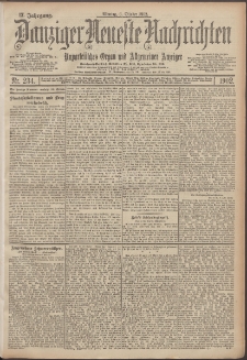 Danziger Neueste Nachrichten : unparteiisches Organ und allgemeiner Anzeiger 234/1902