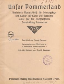 Unser Pommerland: Monatschrift f&uuml;r das Kulturleben der Heimat, 1936.04/05 H. 3