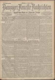 Danziger Neueste Nachrichten : unparteiisches Organ und allgemeiner Anzeiger 236/1902