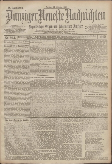 Danziger Neueste Nachrichten : unparteiisches Organ und allgemeiner Anzeiger 244/1902