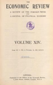 The Economic Review, Vol. XIV, 1926.08.20 nr 8