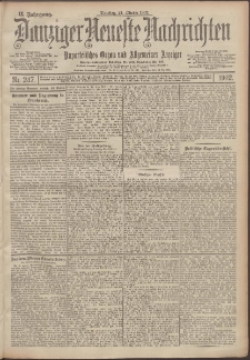 Danziger Neueste Nachrichten : unparteiisches Organ und allgemeiner Anzeiger 246/1902