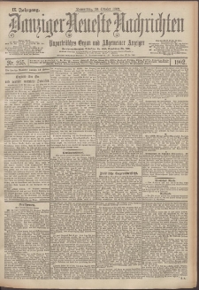 Danziger Neueste Nachrichten : unparteiisches Organ und allgemeiner Anzeiger 255/1902