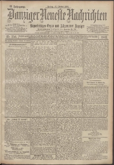 Danziger Neueste Nachrichten : unparteiisches Organ und allgemeiner Anzeiger 256/1902
