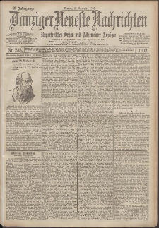 Danziger Neueste Nachrichten : unparteiisches Organ und allgemeiner Anzeiger 258/1902