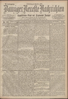 Danziger Neueste Nachrichten : unparteiisches Organ und allgemeiner Anzeiger 261/1902