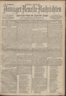 Danziger Neueste Nachrichten : unparteiisches Organ und allgemeiner Anzeiger 263/1902