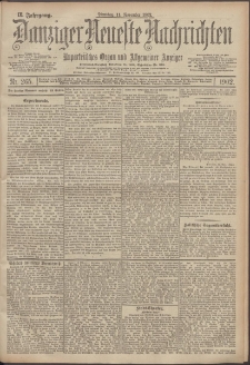 Danziger Neueste Nachrichten : unparteiisches Organ und allgemeiner Anzeiger 265/1902