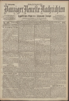 Danziger Neueste Nachrichten : unparteiisches Organ und allgemeiner Anzeiger 268/1902