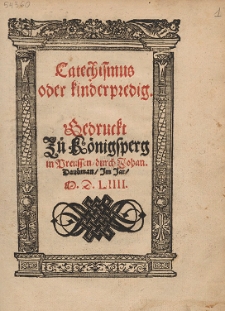 Catechismus oder kinderpredig