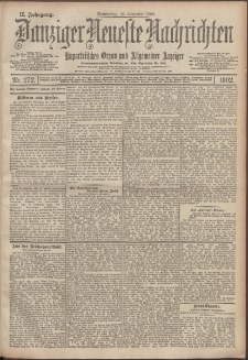 Danziger Neueste Nachrichten : unparteiisches Organ und allgemeiner Anzeiger 272/1902