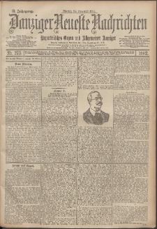 Danziger Neueste Nachrichten : unparteiisches Organ und allgemeiner Anzeiger 275/1902