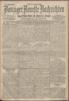Danziger Neueste Nachrichten : unparteiisches Organ und allgemeiner Anzeiger 281/1902