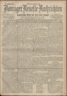 Danziger Neueste Nachrichten : unparteiisches Organ und allgemeiner Anzeiger 287/1902