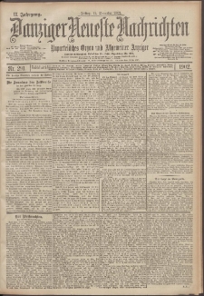 Danziger Neueste Nachrichten : unparteiisches Organ und allgemeiner Anzeiger 291/1902