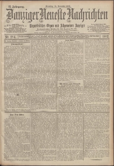 Danziger Neueste Nachrichten : unparteiisches Organ und allgemeiner Anzeiger 294/1902