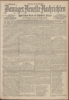 Danziger Neueste Nachrichten : unparteiisches Organ und allgemeiner Anzeiger 298/1902