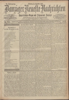 Danziger Neueste Nachrichten : unparteiisches Organ und allgemeiner Anzeiger 305/1902