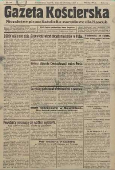 Gazeta Kościerska, nr 50, 1938