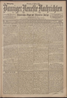 Danziger Neueste Nachrichten : unparteiisches Organ und allgemeiner Anzeiger 232/1900