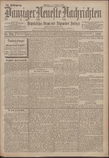 Danziger Neueste Nachrichten : unparteiisches Organ und allgemeiner Anzeiger 236/1900