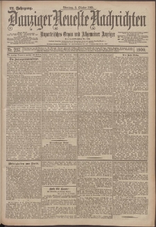 Danziger Neueste Nachrichten : unparteiisches Organ und allgemeiner Anzeiger 237/1900