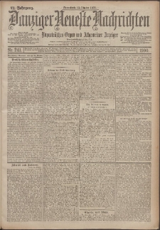 Danziger Neueste Nachrichten : unparteiisches Organ und allgemeiner Anzeiger 241/1900