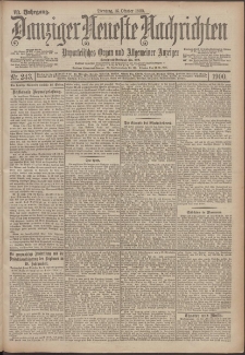 Danziger Neueste Nachrichten : unparteiisches Organ und allgemeiner Anzeiger 243/1900
