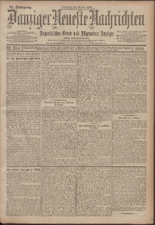 Danziger Neueste Nachrichten : unparteiisches Organ und allgemeiner Anzeiger 244/1900
