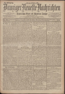 Danziger Neueste Nachrichten : unparteiisches Organ und allgemeiner Anzeiger 246/1900